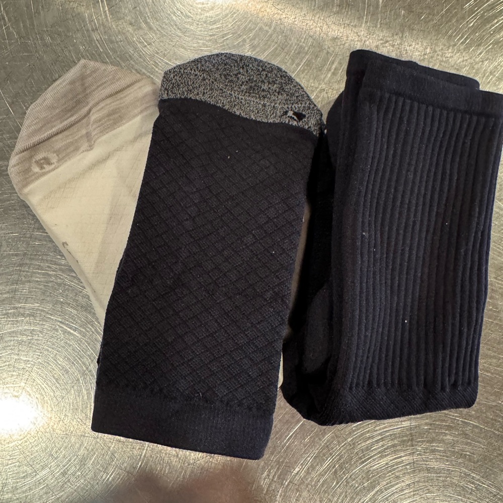 Women's Black & White Sock Trio - Everyday Comfort Crew and No-Show